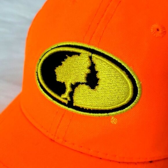 Mossy Oak Safety Orange High Visibility Hunting Construction Velcro Back - Picture 10 of 10